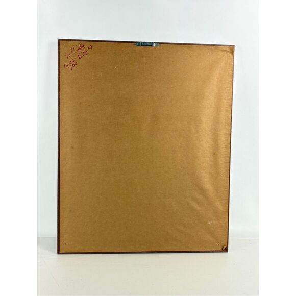 Vintage Marjorie M Anderson Native American Girl Drum Art Print Signed Framed - Picture 4 of 4